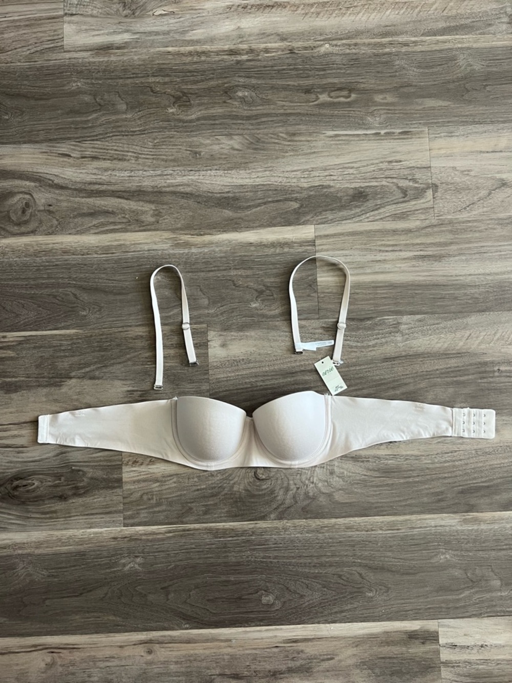 aerie Light Nude Strapless Bra with Removable Straps